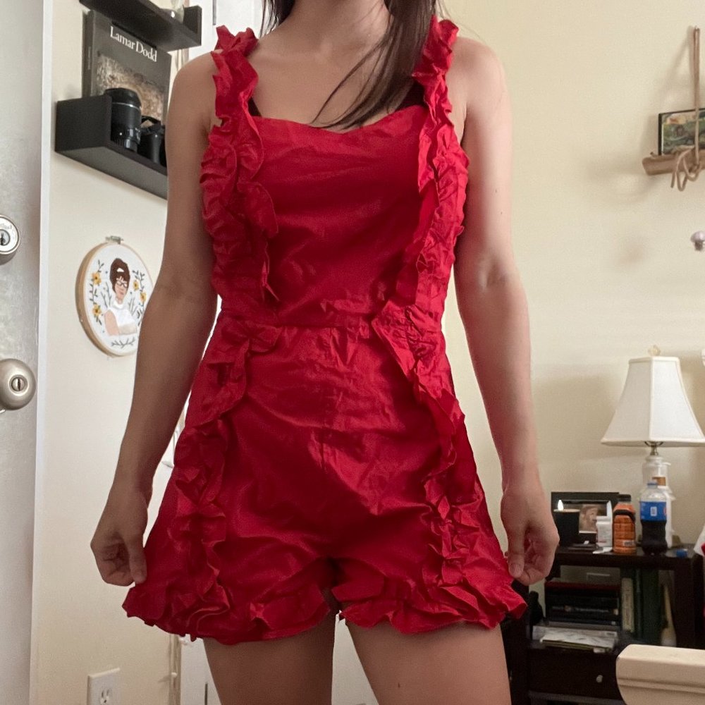 Urban Outfitters Red Romper (M)